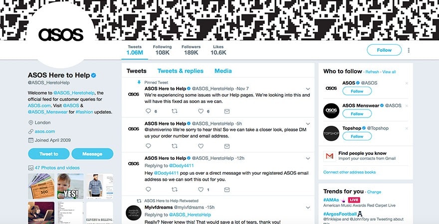 Twitter - ASOS