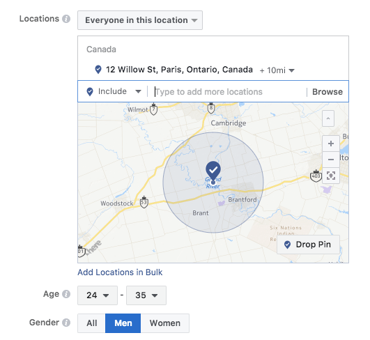 Facebook地理定位
