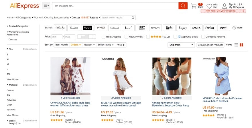 全球速卖通快递配送优惠