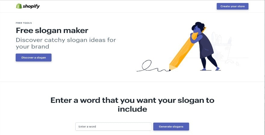 Shopify标语生成器
