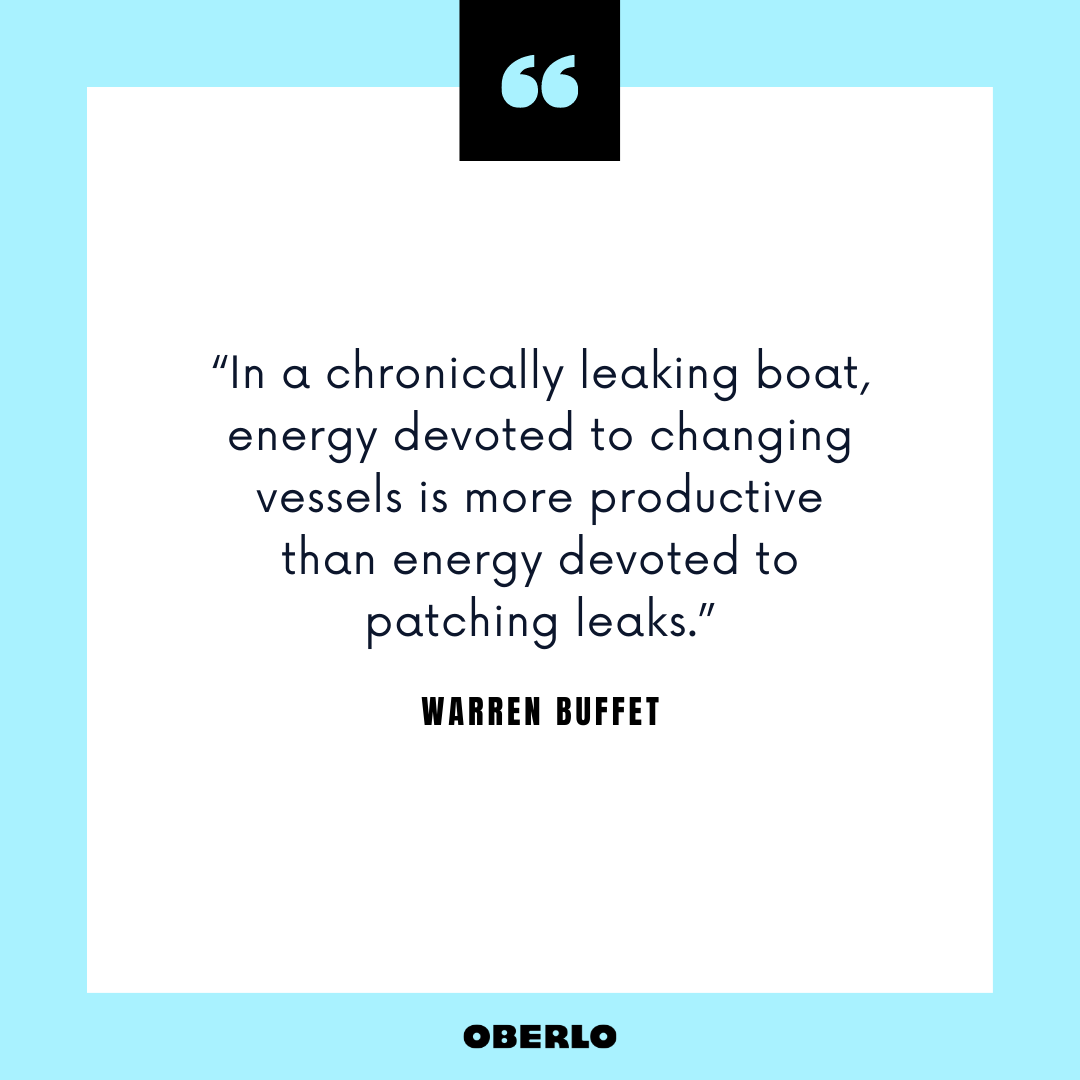 转行建议:引用沃伦·巴菲特的话