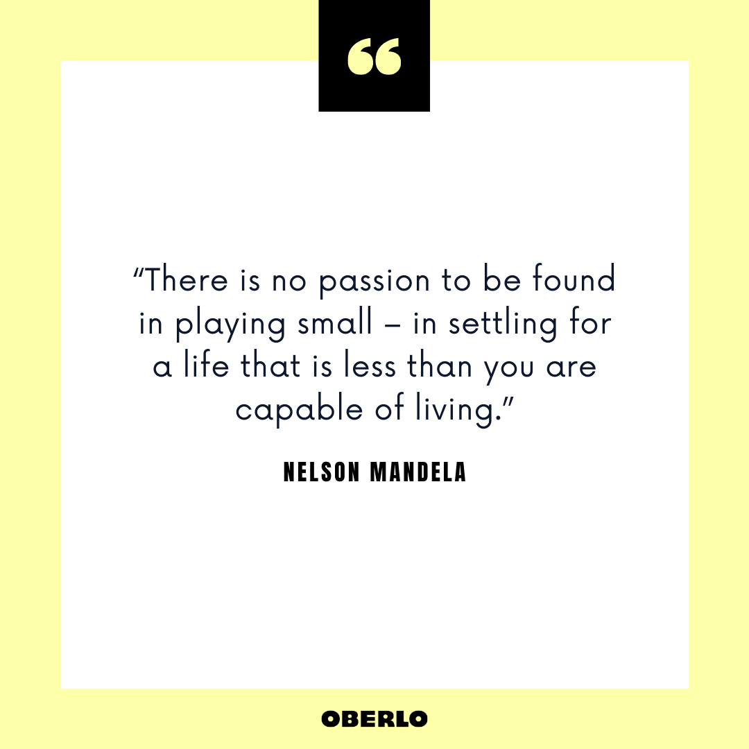 换工作建议:引用纳尔逊·曼德拉的话