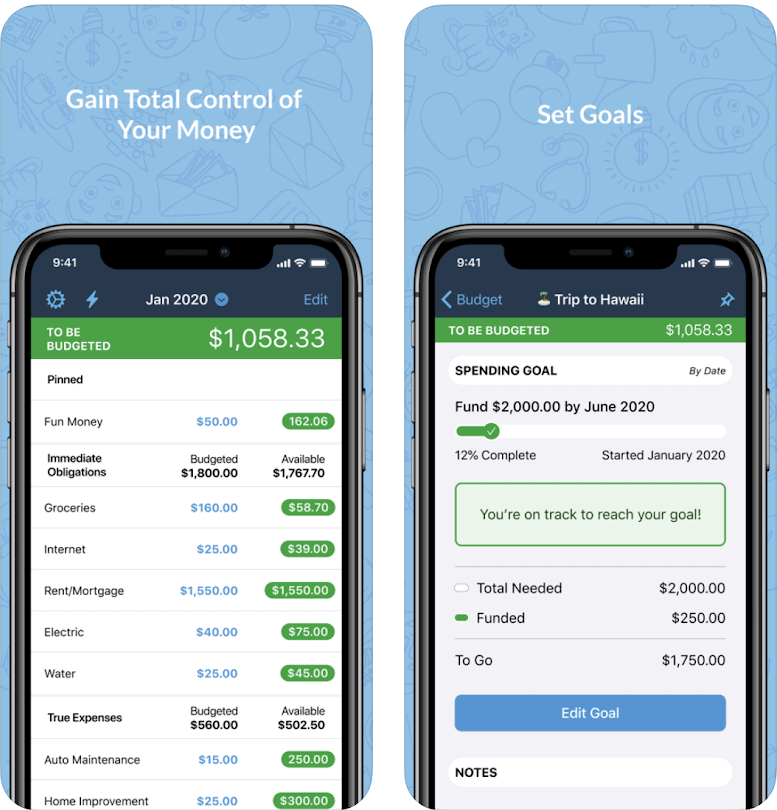 你需要一个预算应用程序