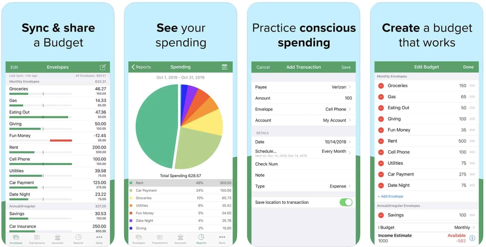 预算软件goodbudget