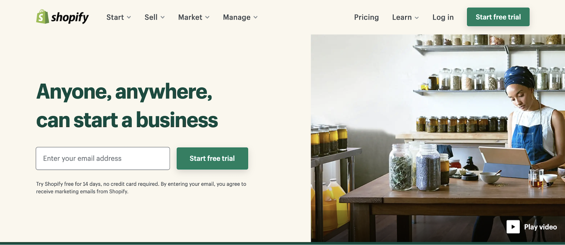 最佳小型企业软件:Shopify