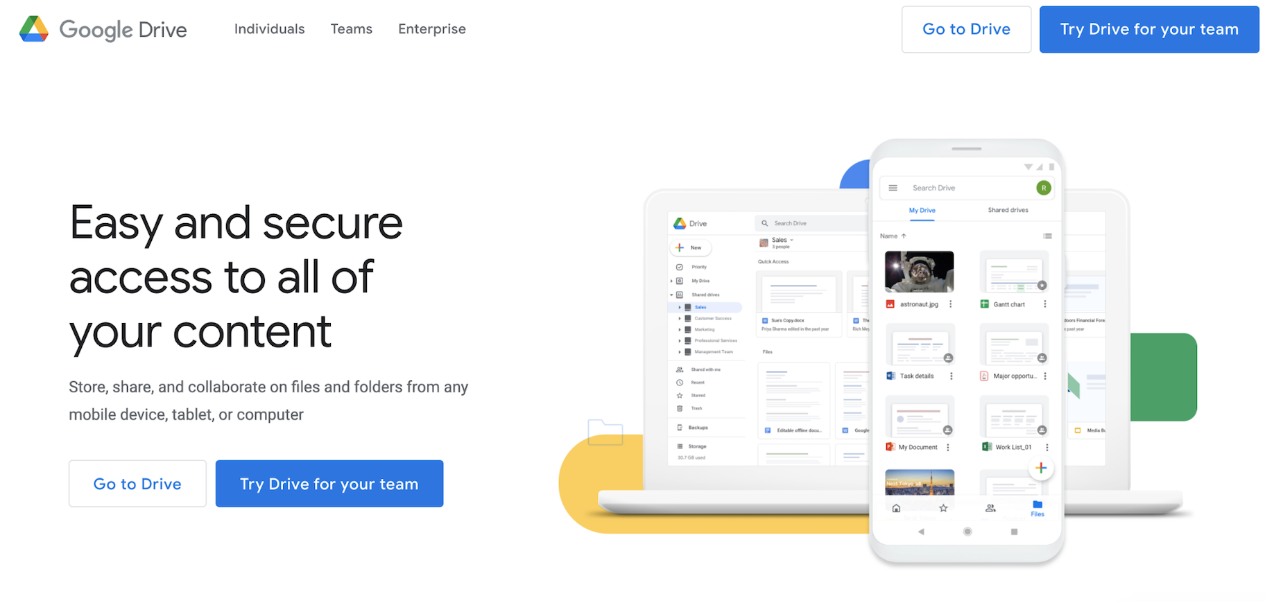 管理小型企业文件的最佳软件:Google Drive
