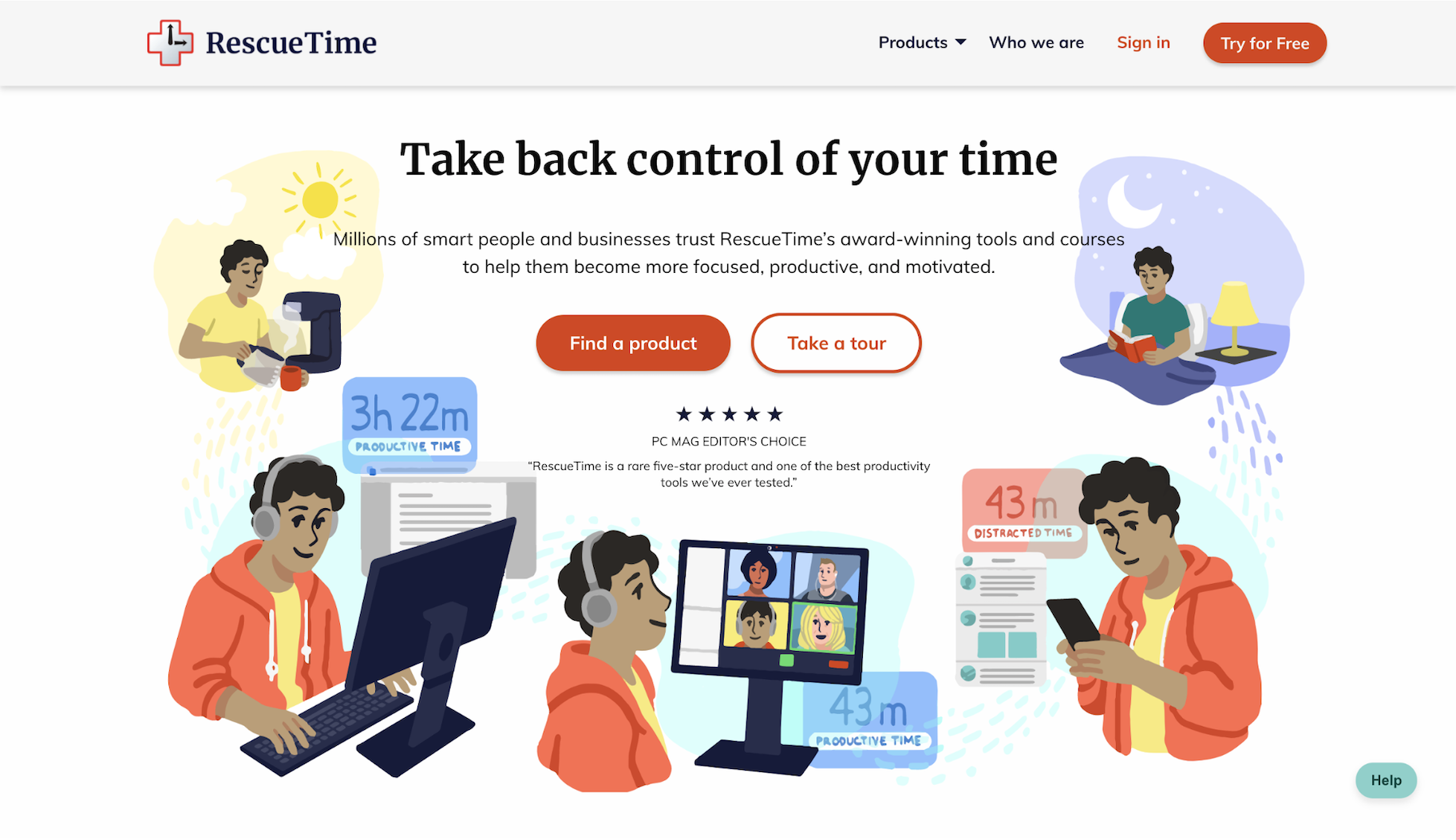 专注工具:RescueTime