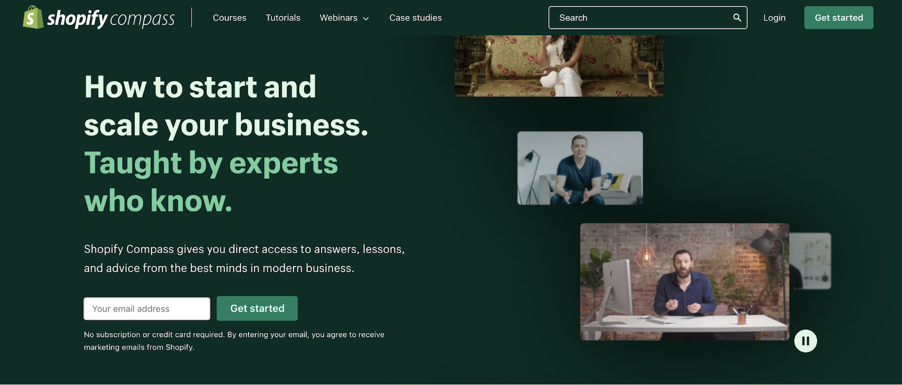 最好的小企业学习工具:Shopify指南针