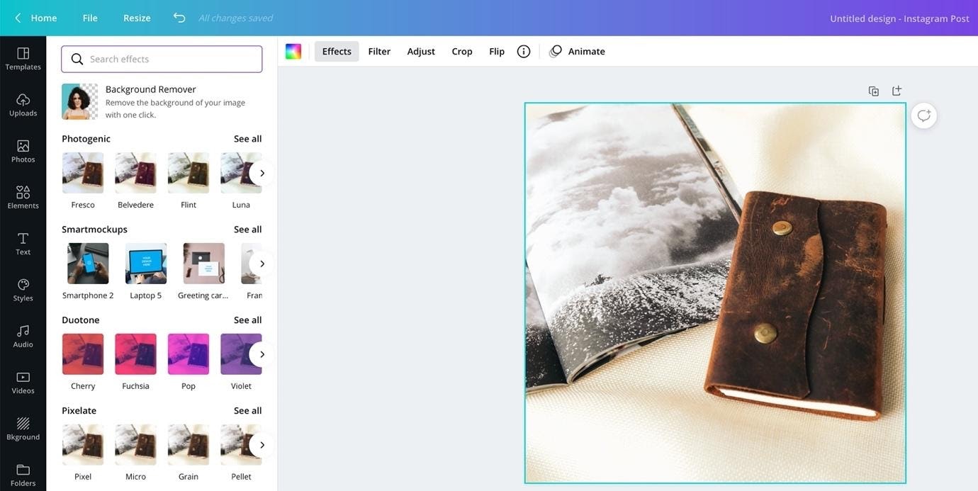 Canva免费图像编辑