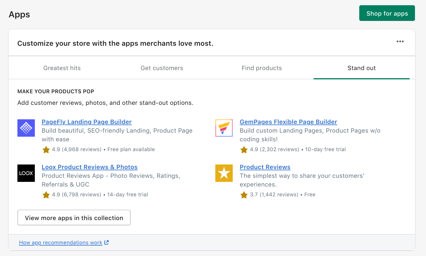 Shopify指南:应用