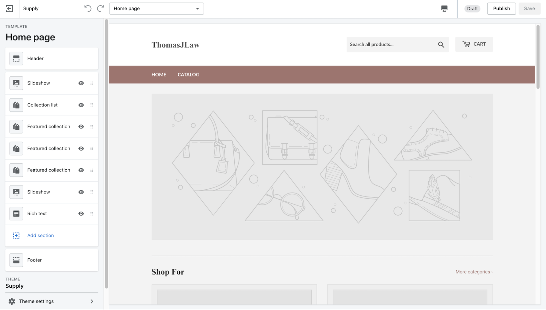 Shopify为傻瓜:主题编辑器