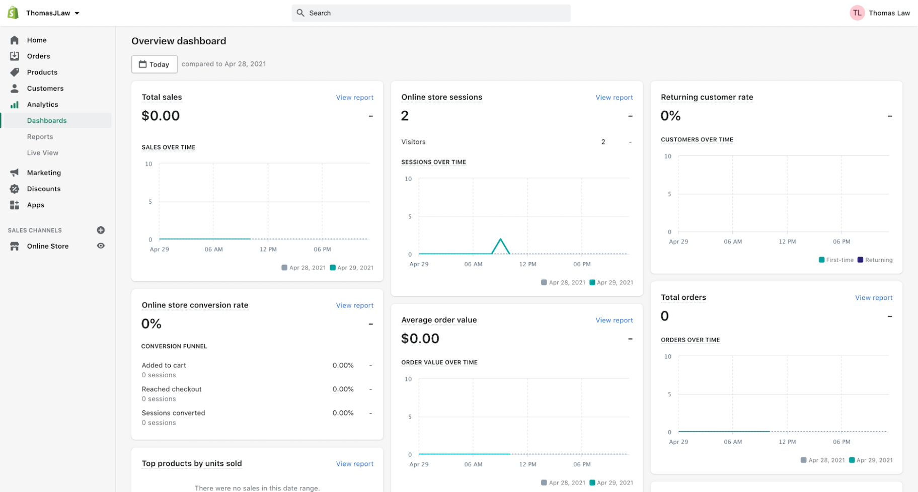 使用Shopify的分析