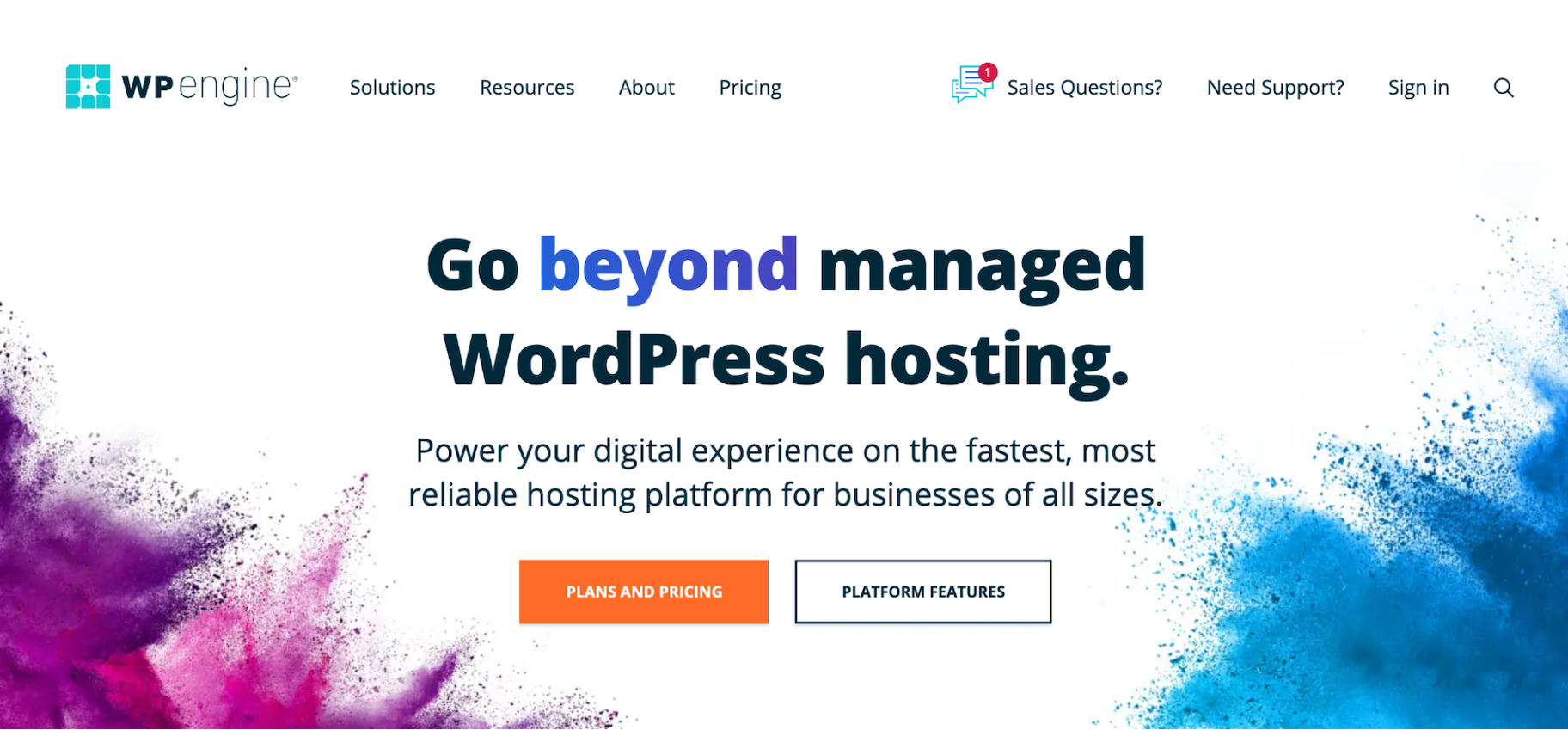 网站像GoDaddy: WP引擎