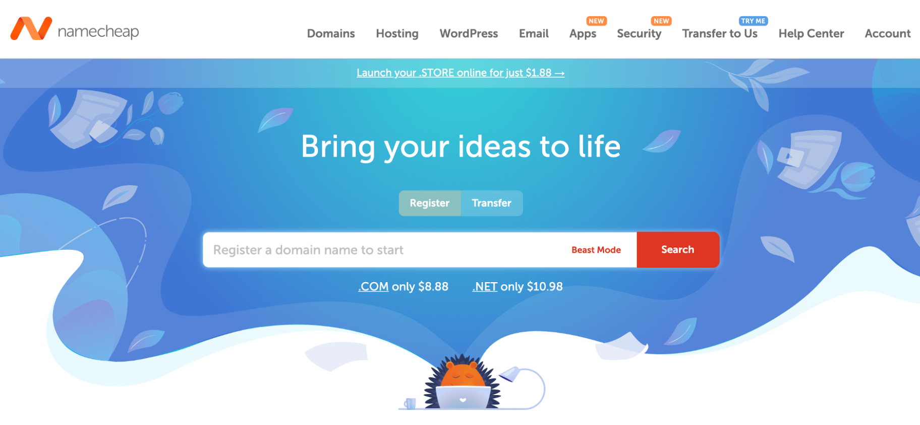 像GoDaddy这样的网站:名字便宜