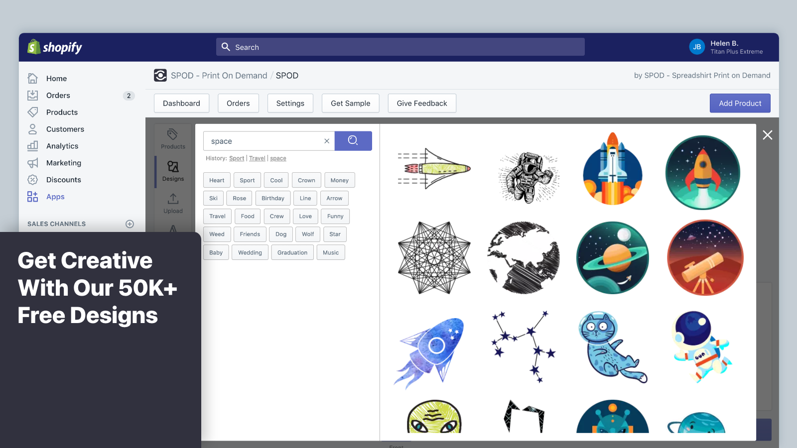 印刷按需Dropshipping: SPOD