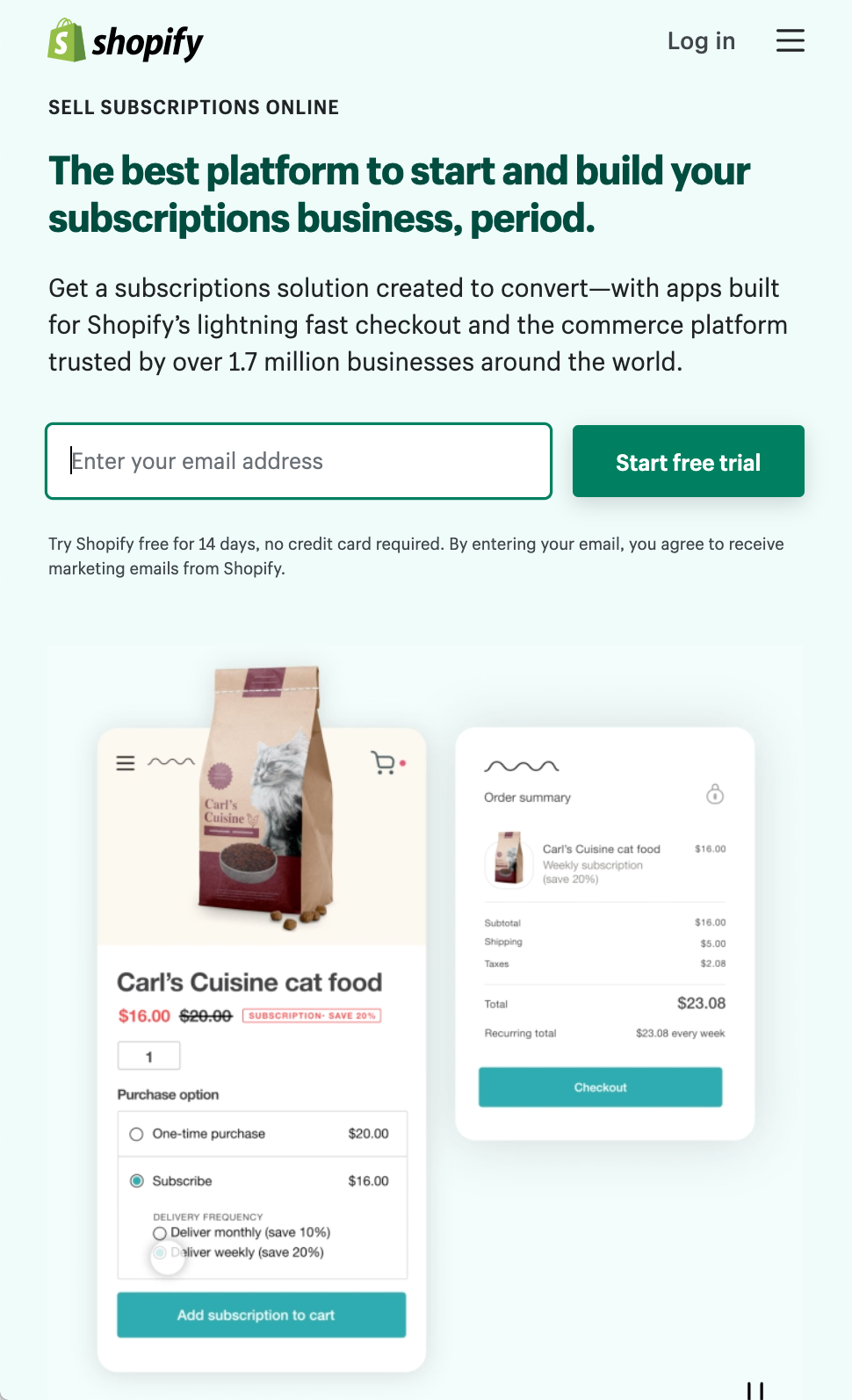 从家里开始一个小企业的想法:购物订阅管理