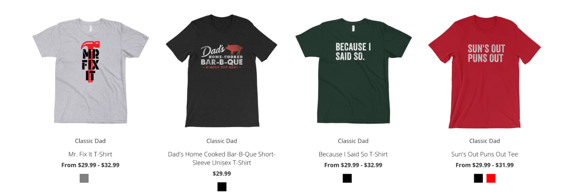 按需打印t恤:经典的爸爸