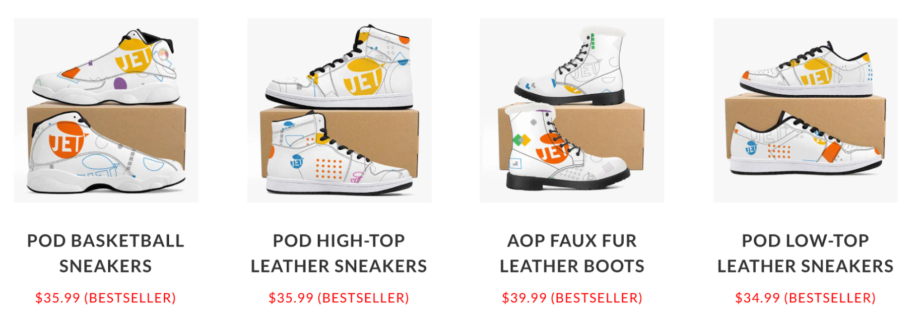 打印按需产品:运动鞋