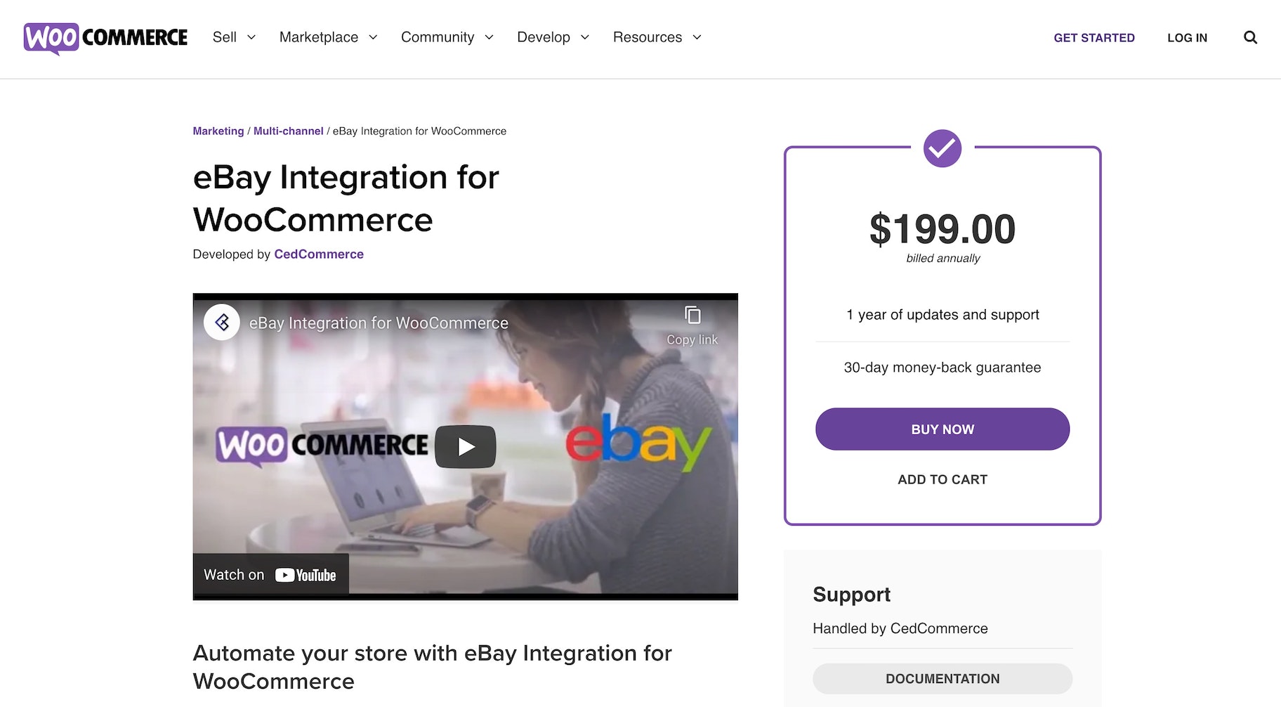 Woocommerce eBay扩展