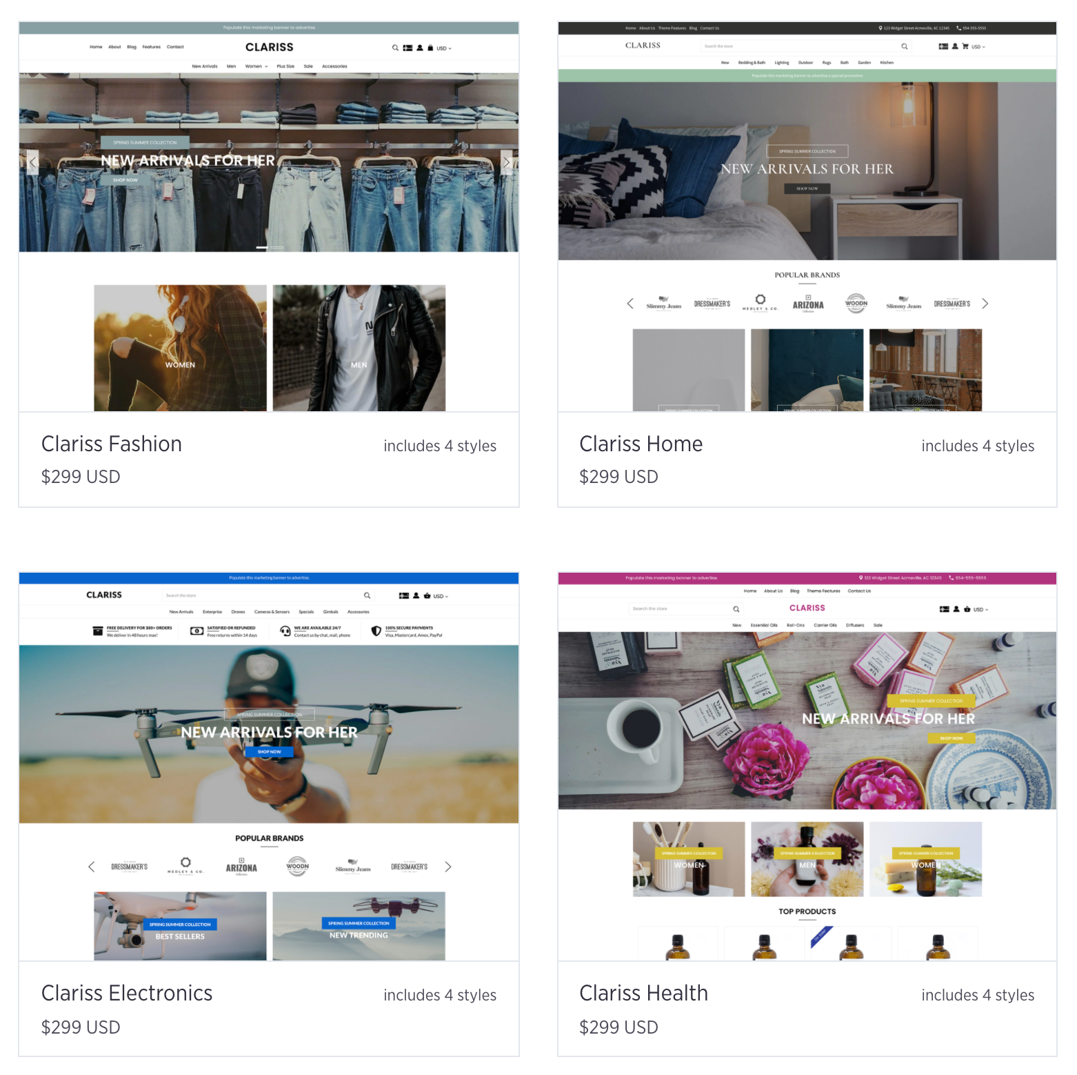 BigCommerce vs. Shopify主题