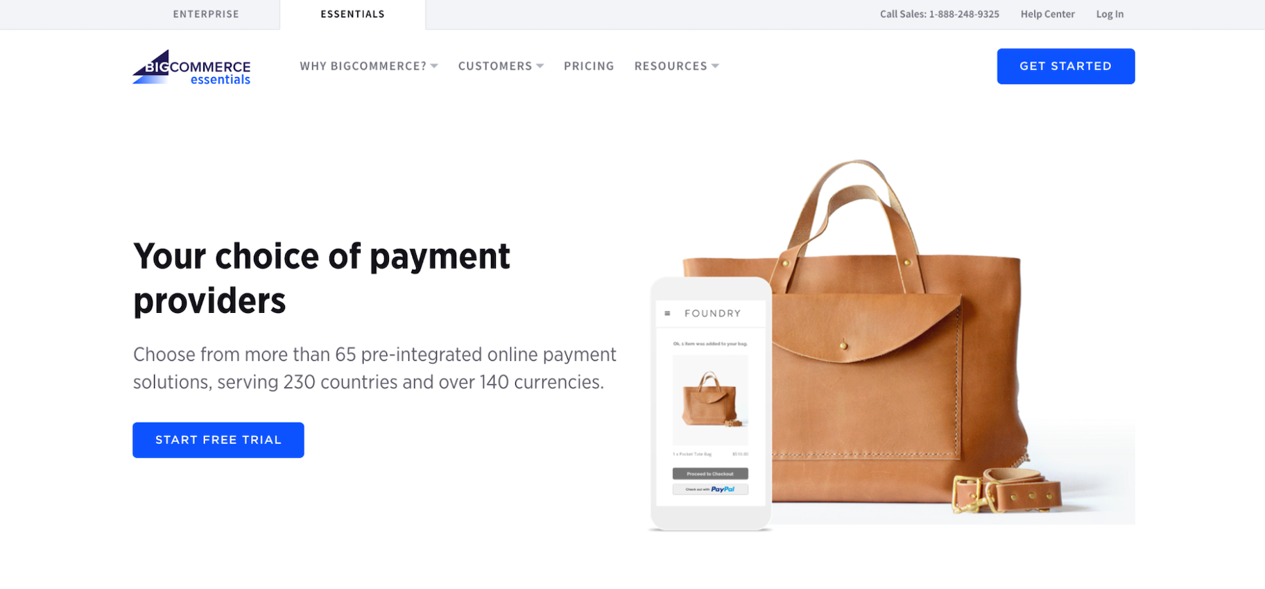 BigCommerce vs . Shopify支付网关