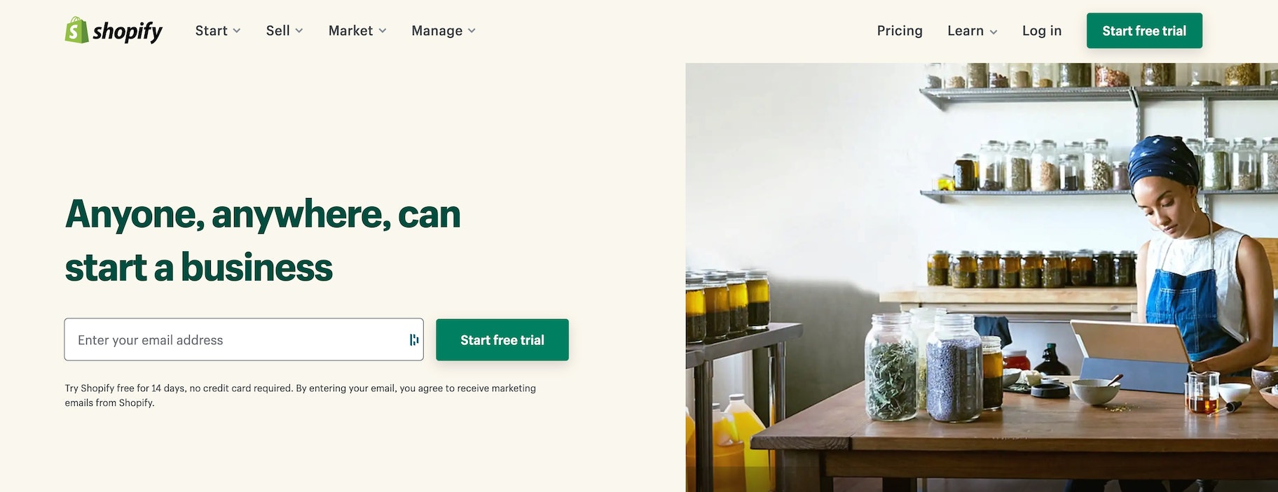 在Shopify上创建在线食品商店