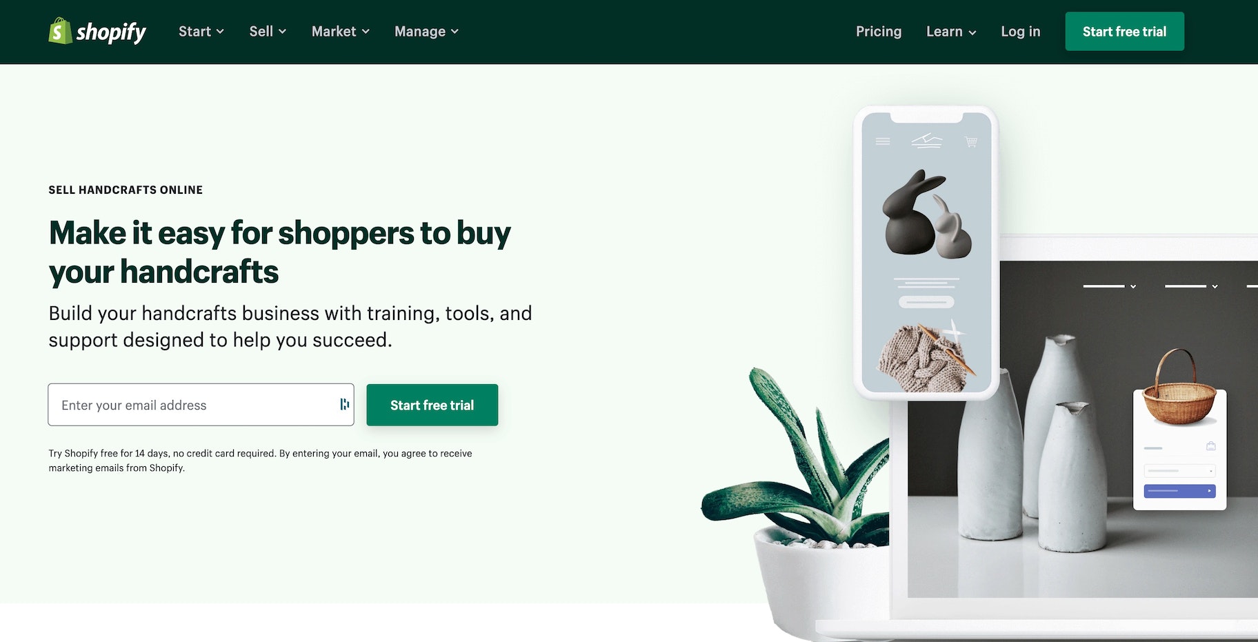 Shopify销售手工制品和工艺品