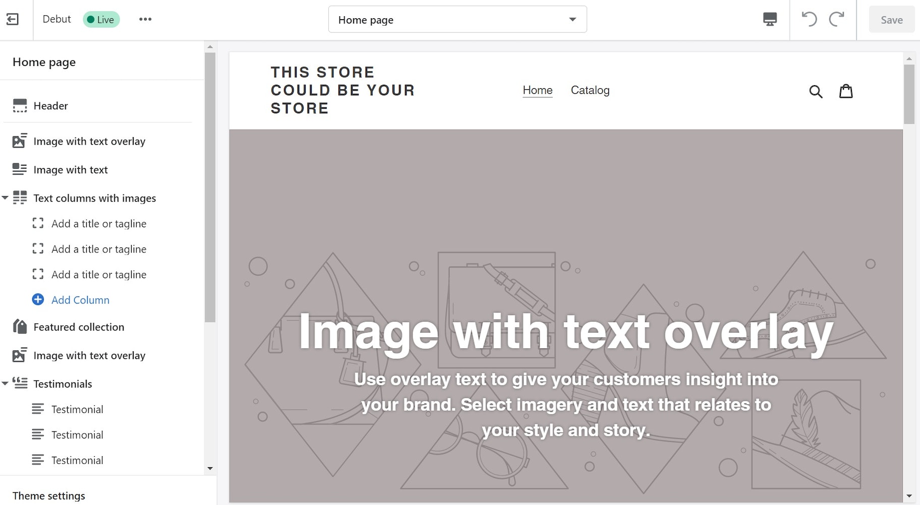 Shopify主题编辑器预览