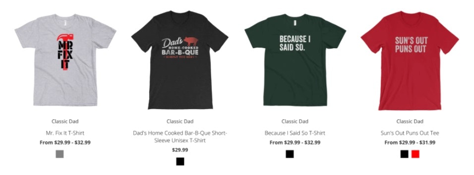 在网上制作和销售t恤