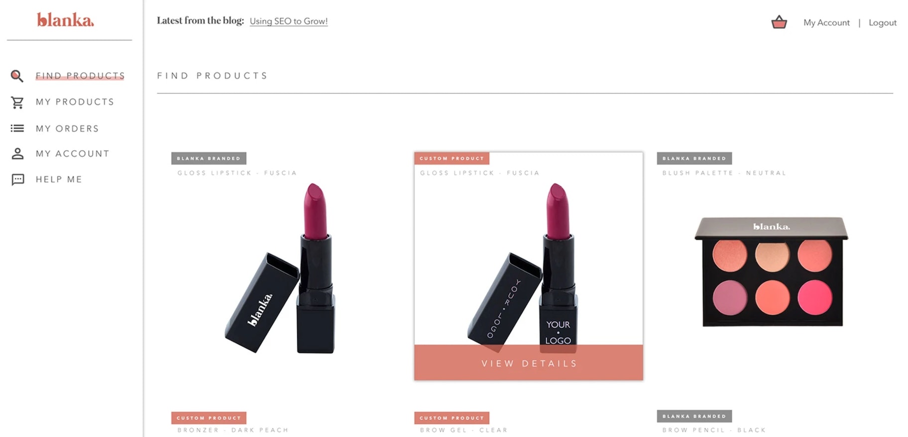 自有品牌美容产品