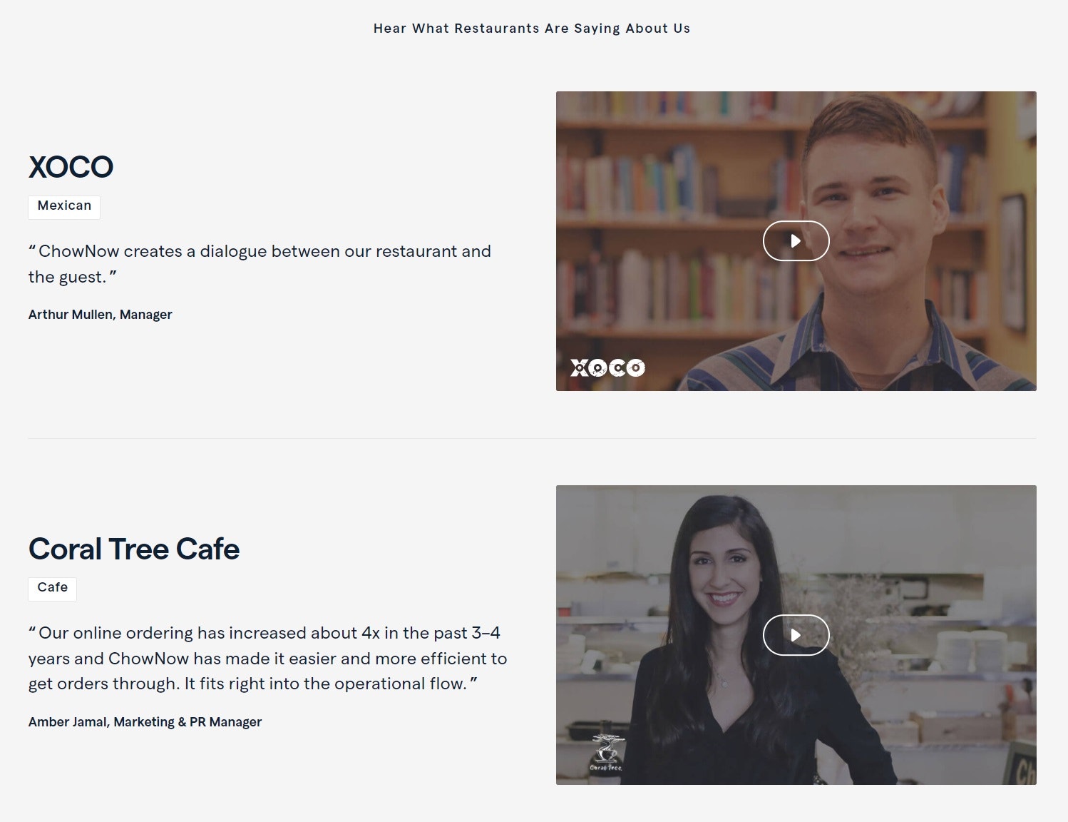 专门的推荐页面:ChowNow