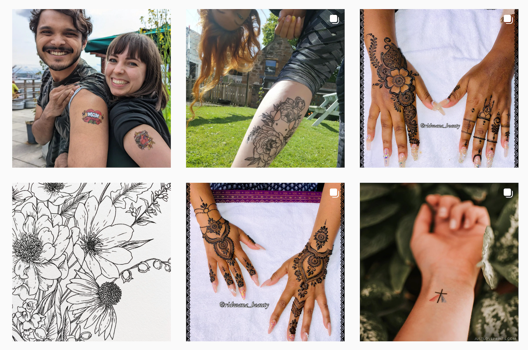 男士潮流产品:临时纹身