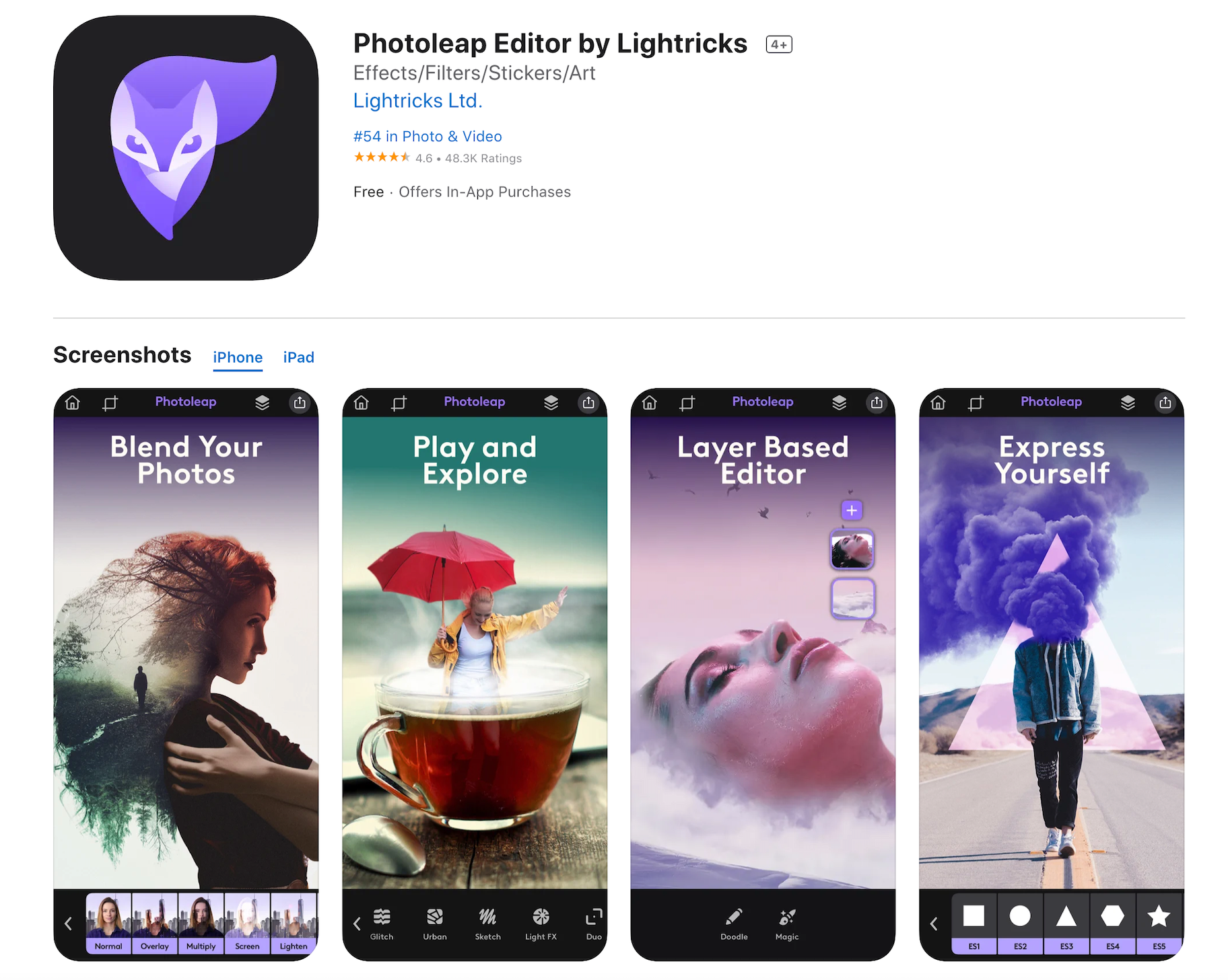 Photoleap ios编辑器