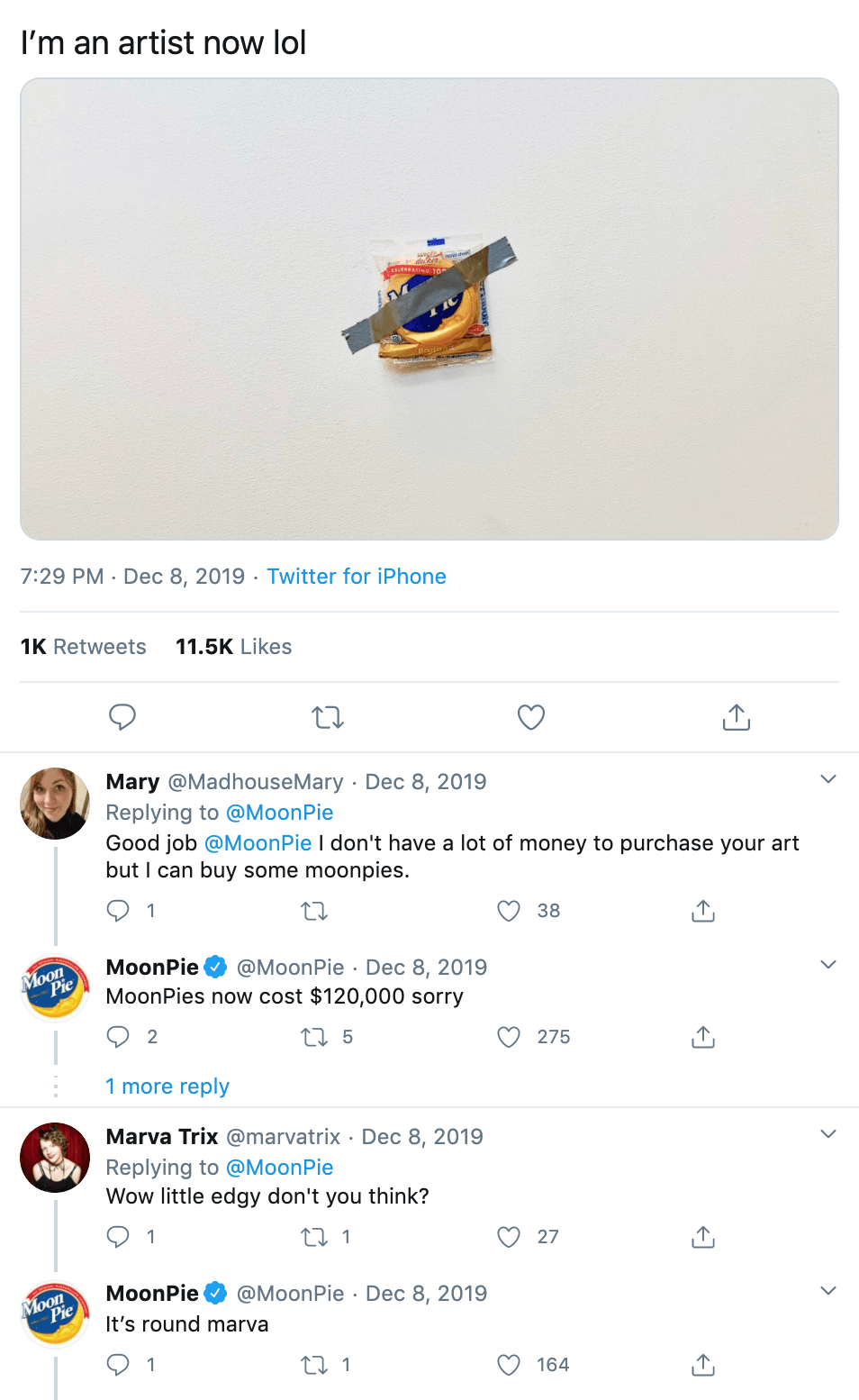 MoonPie Tweet Social Media Campaign
