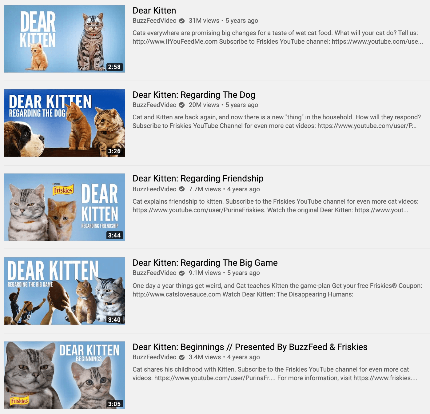 Dear Kitten Friskies Social Media Campaign