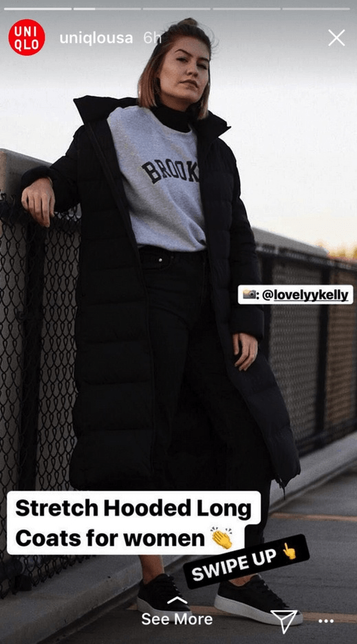 优衣库instagram广告截图