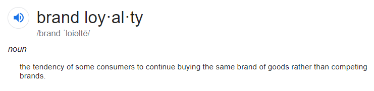 品牌忠诚度