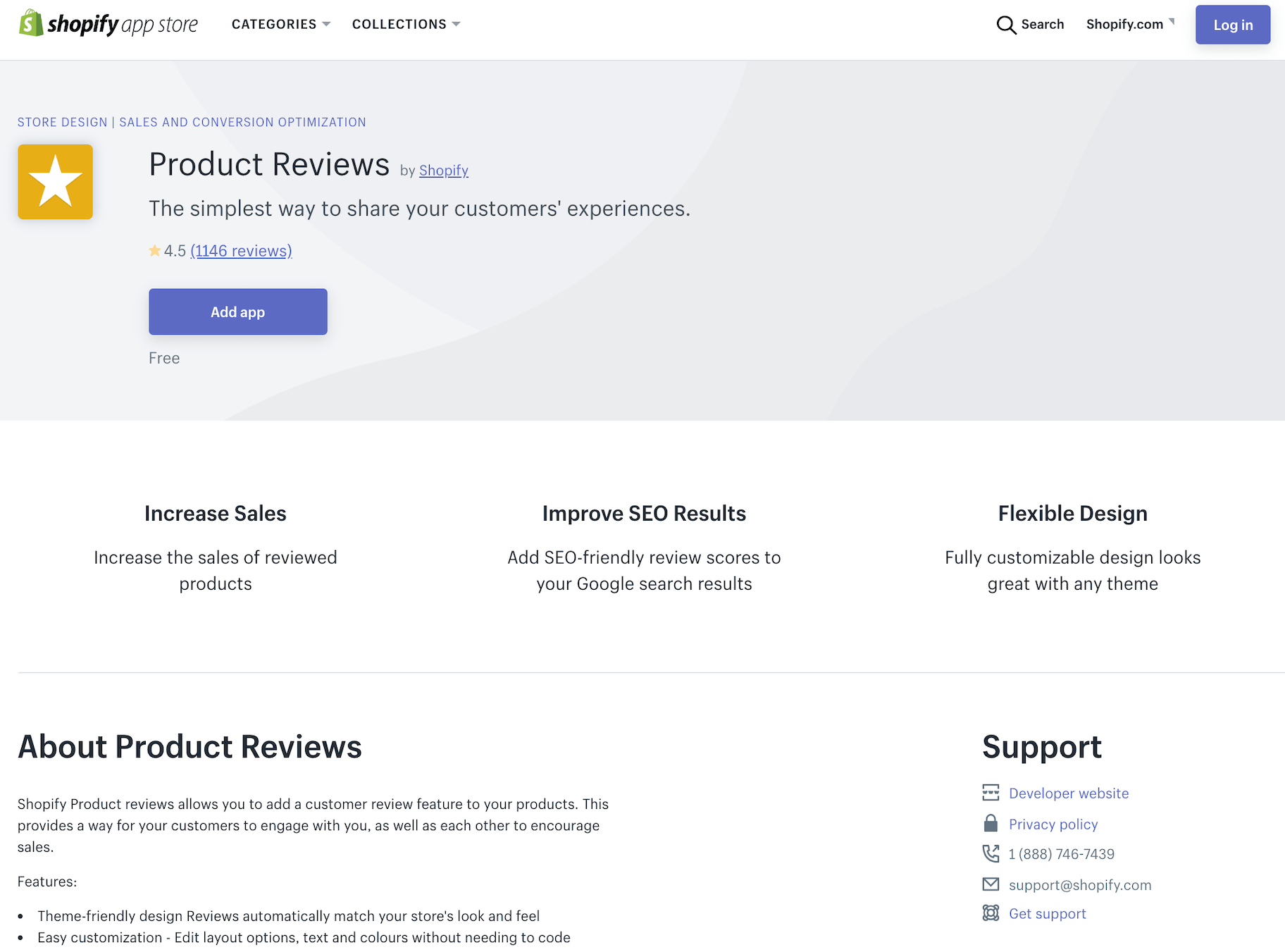 Shopify的产品评论