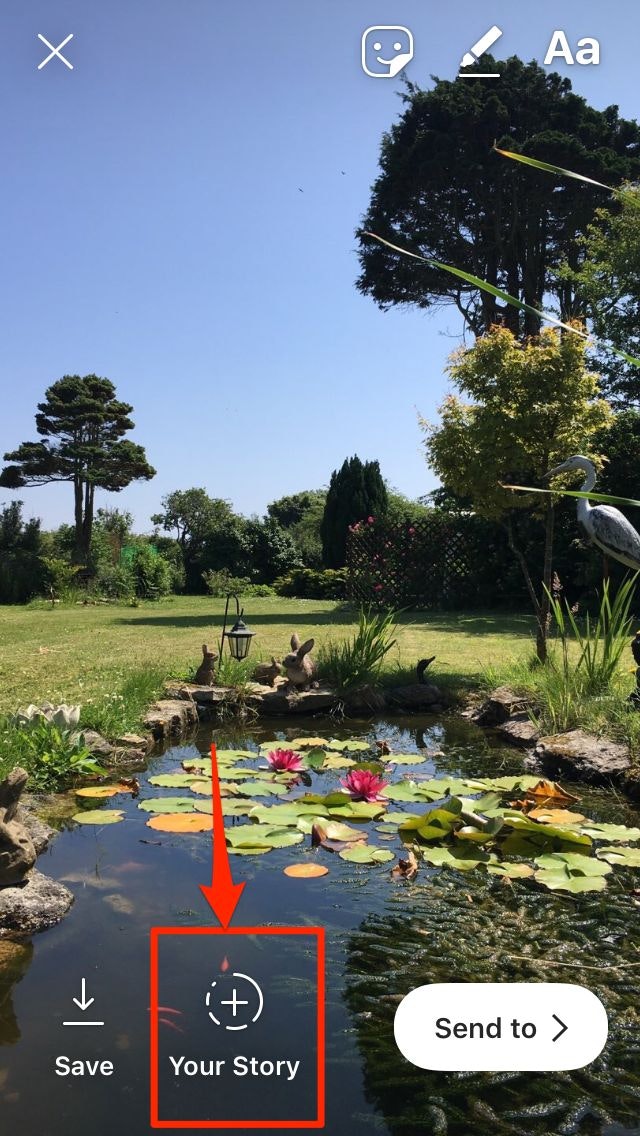 Instagram故事添加到故事中