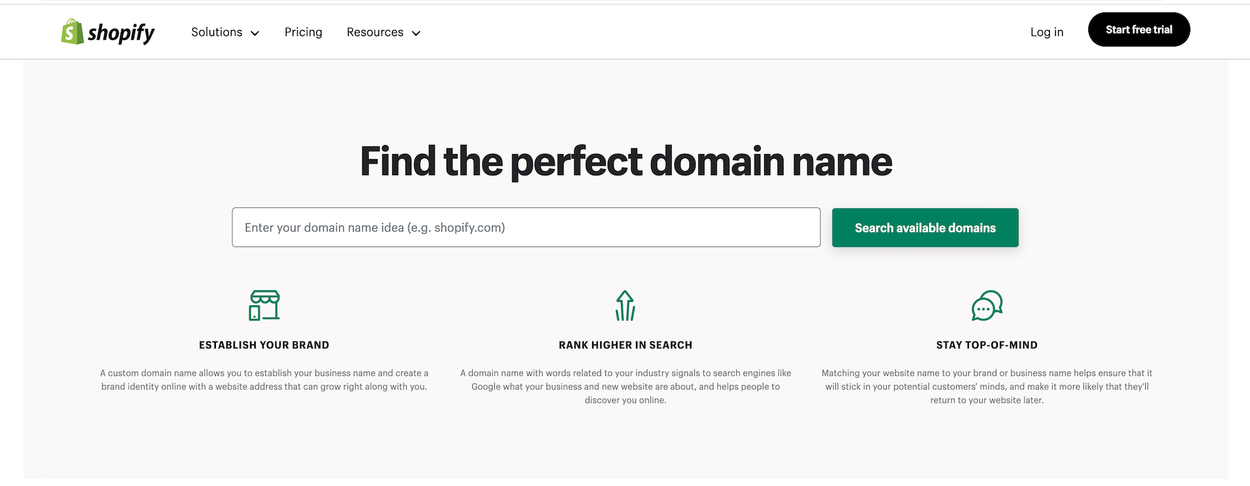 Shopify域名每年11美元