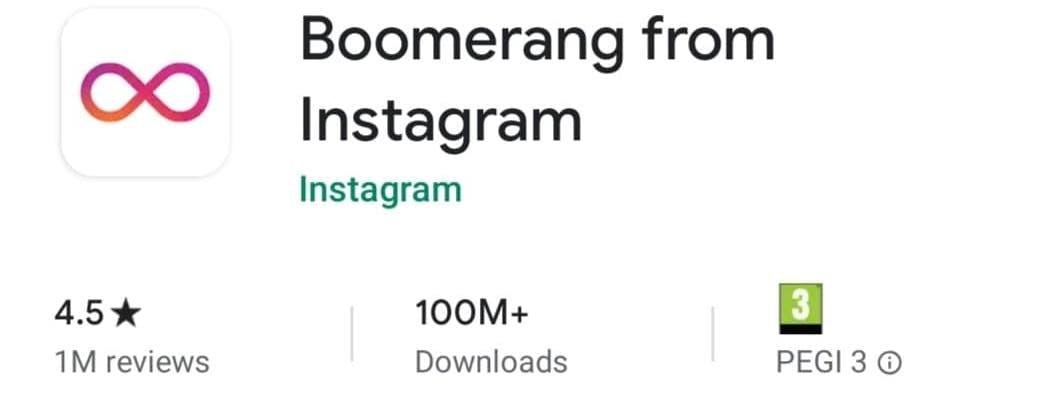 Boomerang - Instagram视频编辑器应用程序