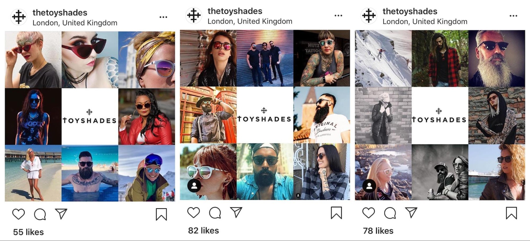 ToyShades Instagram模板