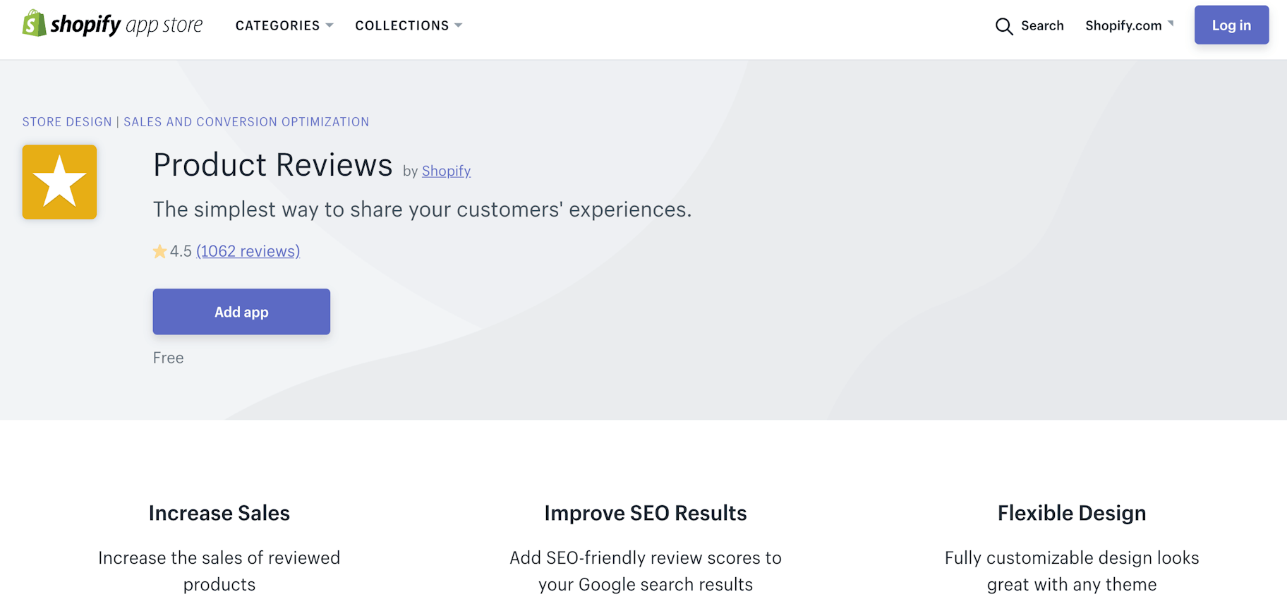 Shopify SEO应用程序:产品评论
