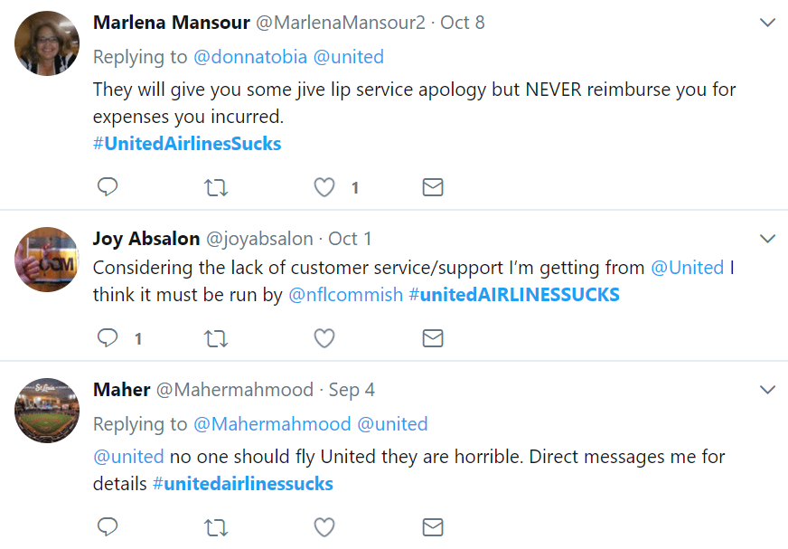 美联航客户关系