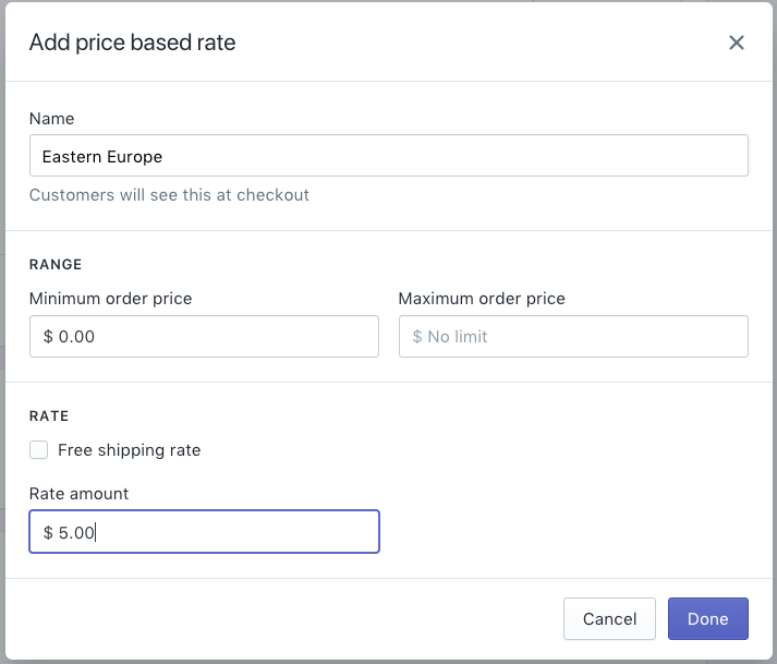 东欧航运区费用