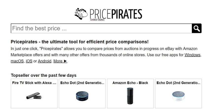 价格海盗-价格比较网站