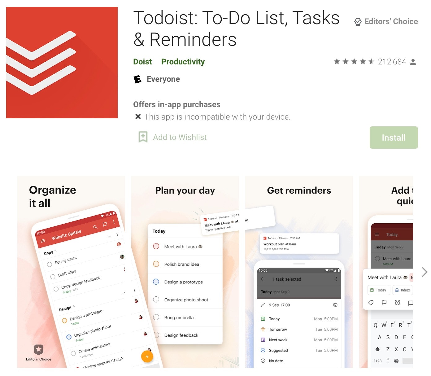 android和iPhone的提醒应用程序