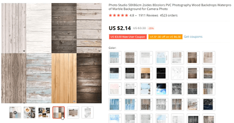 在你的网上商店出售摄影背景