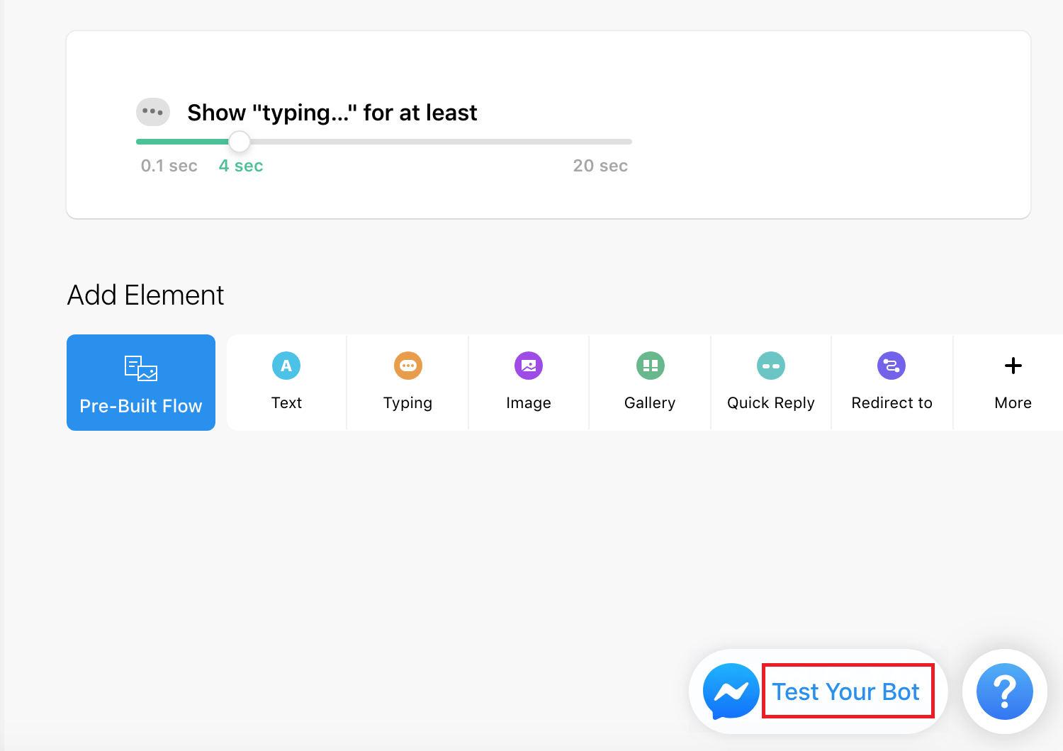 test a facebook chatbot