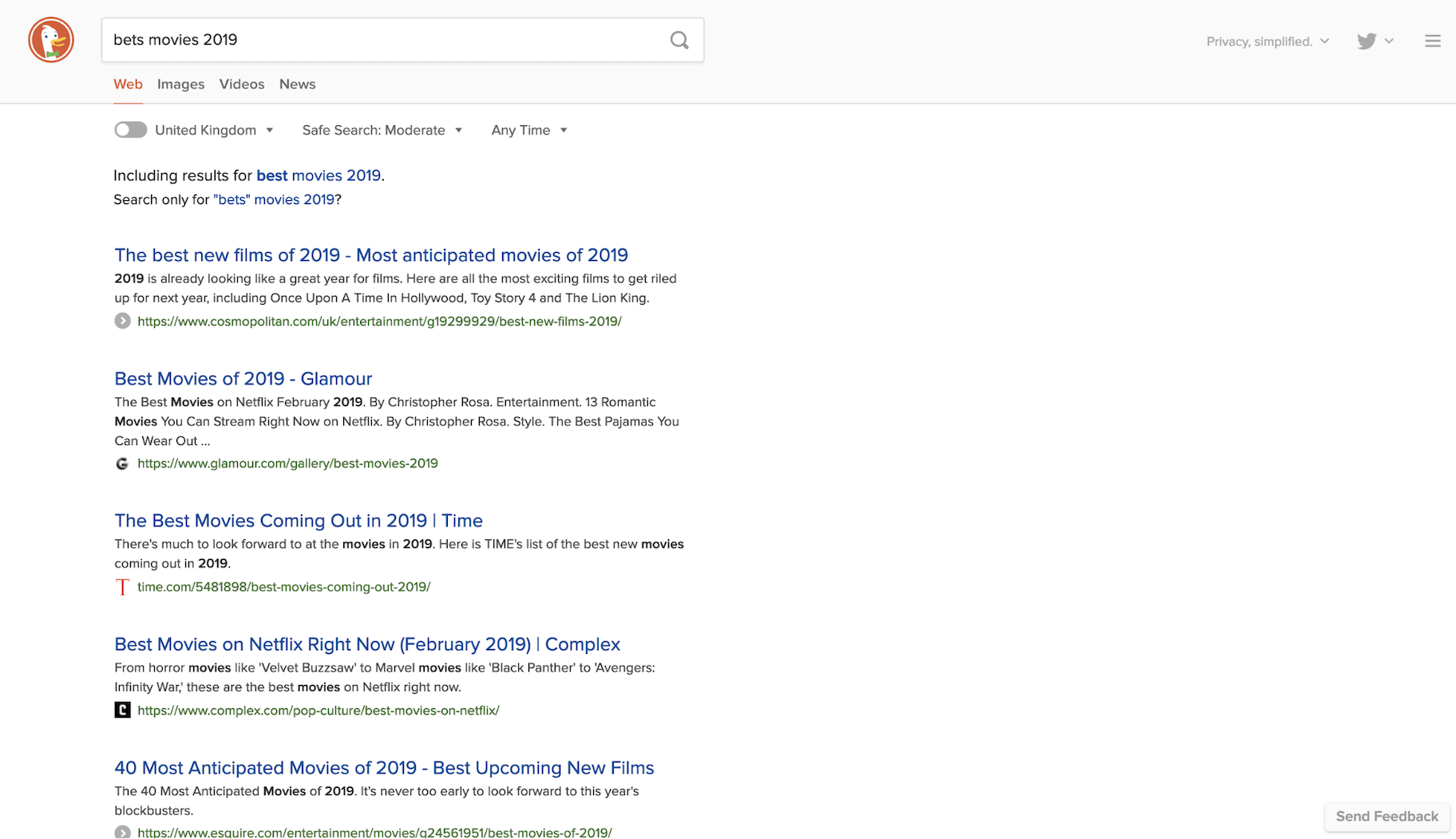 DuckDuckGo搜索引擎